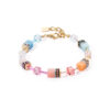 GeoCUBE® Iconic bracelet aqua-apricot