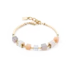Bracelet Precious Statement Cubes grey-peach