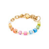 Bracelet Cube Fusion Charm gold-rainbow