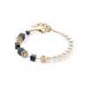 GeoCUBE® Precious Fusion Pearls bracelet black-gold