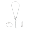 Necklace Y chain & ring Freshwater pearls