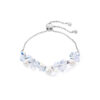 Bracelet Dancing Crystals & Pearls silver