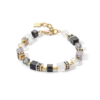 GeoCUBE® Precious statement bracelet gold-black