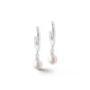 Earrings Creole freshwater pearls