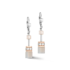 GeoCUBE® Iconic Precious earrings rose gold-peach