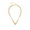 Structure Necklace Gold