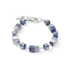 GeoCUBE® Bracelet sodalite & haematite blue