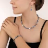 GeoCUBE® Bracelet sodalite & haematite blue