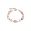 GeoCUBE® Bracelet Agate & Hematite grey-gold